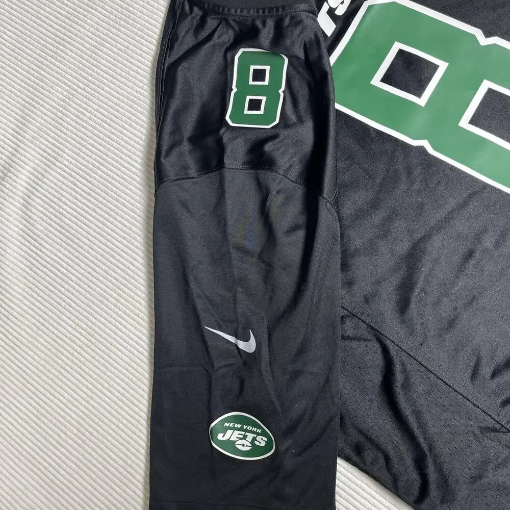 New York Jets Jersey Mens 3XL Black NFL Football Nike Aaron Rodgers 8 On Field